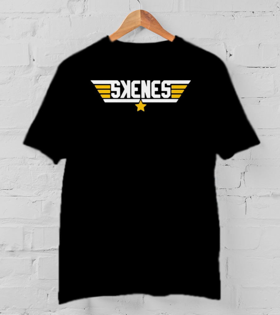 Pgh Skenes Top Gun Winged Logo Star T-Shirt