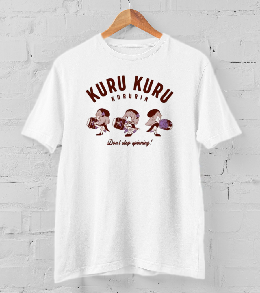 Kuru Kuru Kururin Don't Stop Spinning Fun Adventure T-Shirt