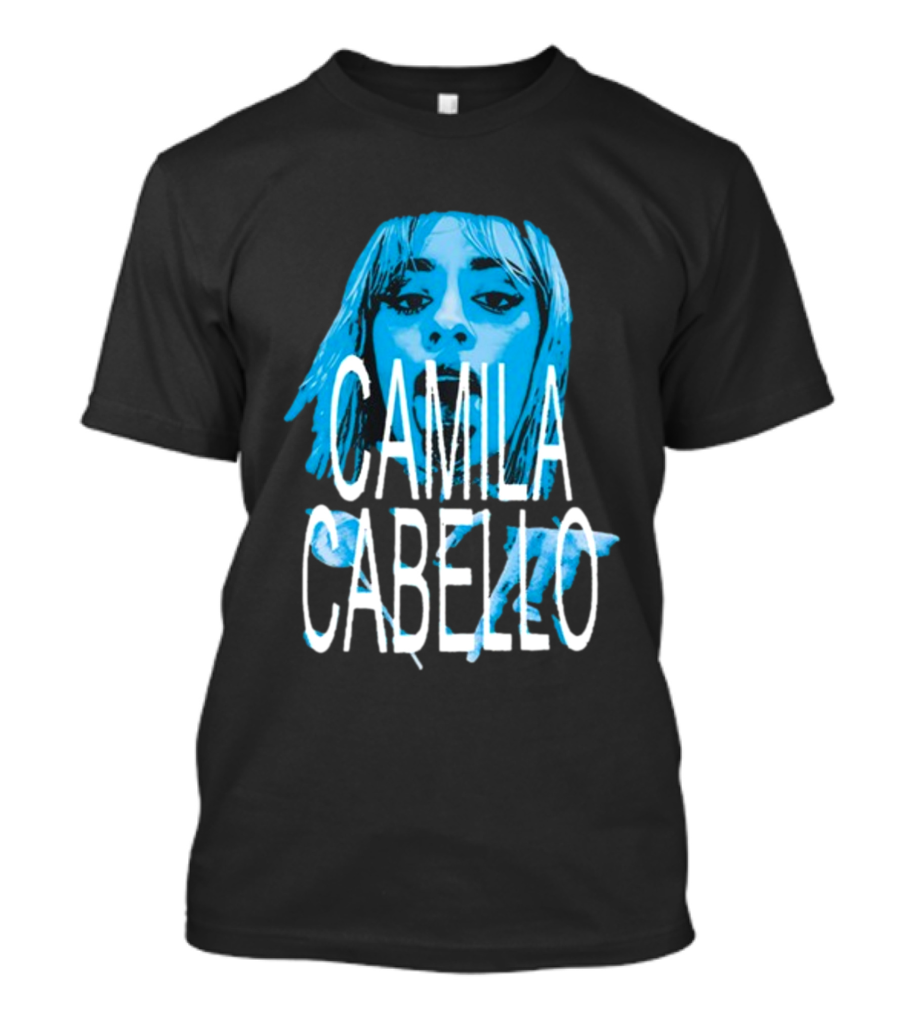 Camila Cabello Blue Portrait Portal Brazil C T-Shirt