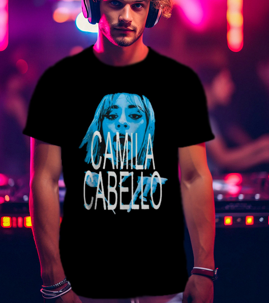 Camila Cabello Blue Portrait Portal Brazil C T-Shirt