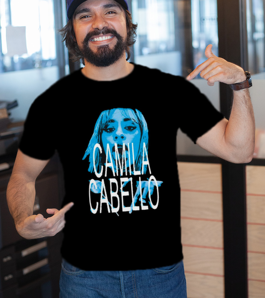 Camila Cabello Blue Portrait Portal Brazil C T-Shirt
