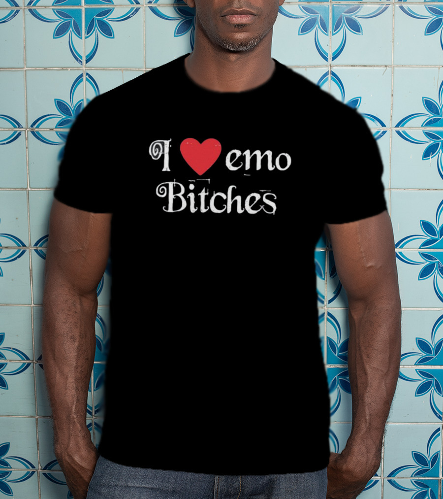 Crymson I Heart Emo Bitches Spencer's Bold Love T-Shirt