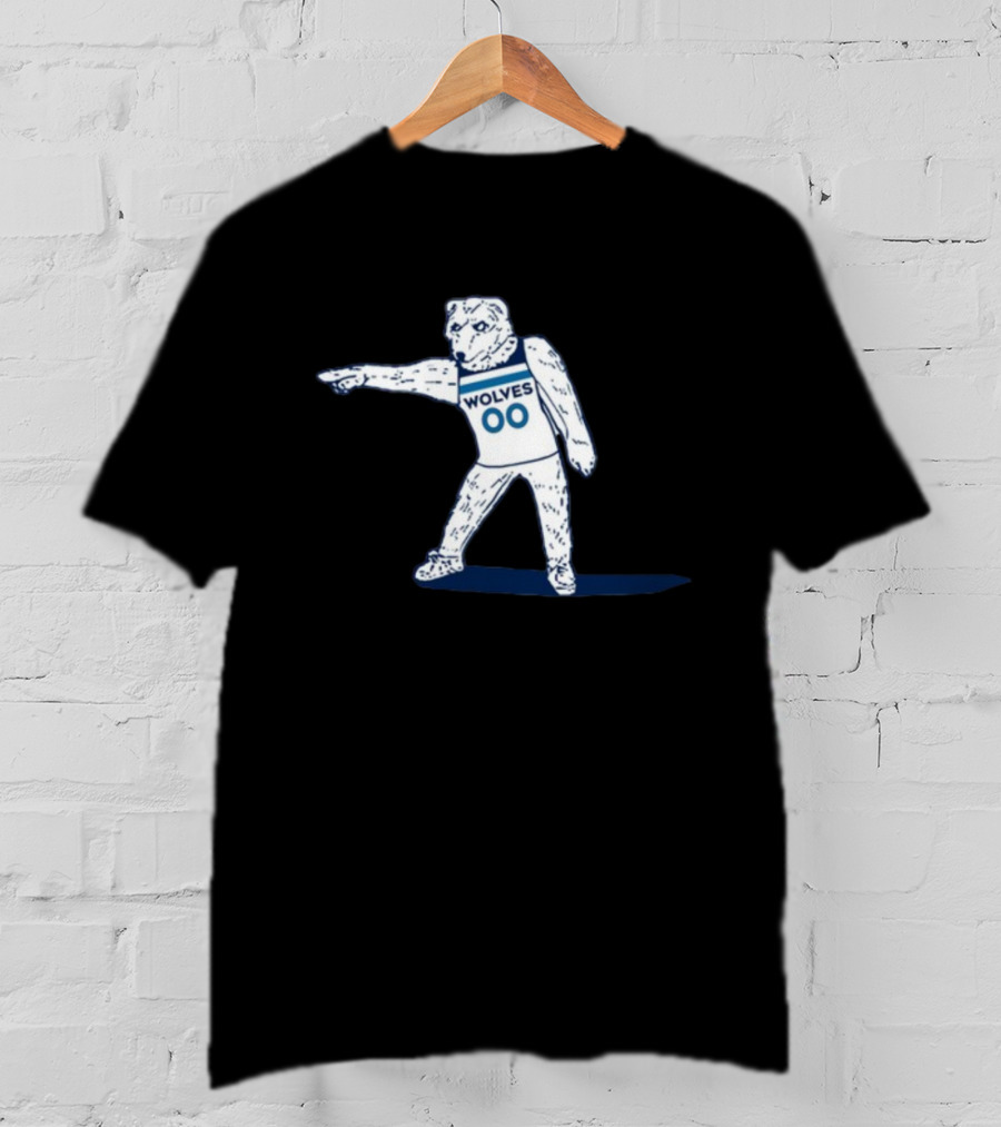 Wolves 00 Basketball Mascot Posing T-Shirt