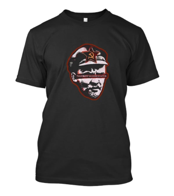 They Must Be Annihilated Soviet Star Lenin Bust Unwokeart Zine T-Shirt