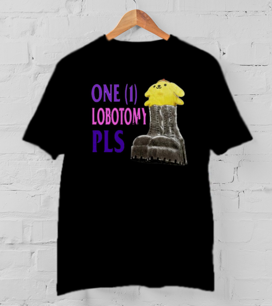 Jmcgg Pompompurin One 1 Lobotomy Pls Cute Character In Platform Boots T-Shirt