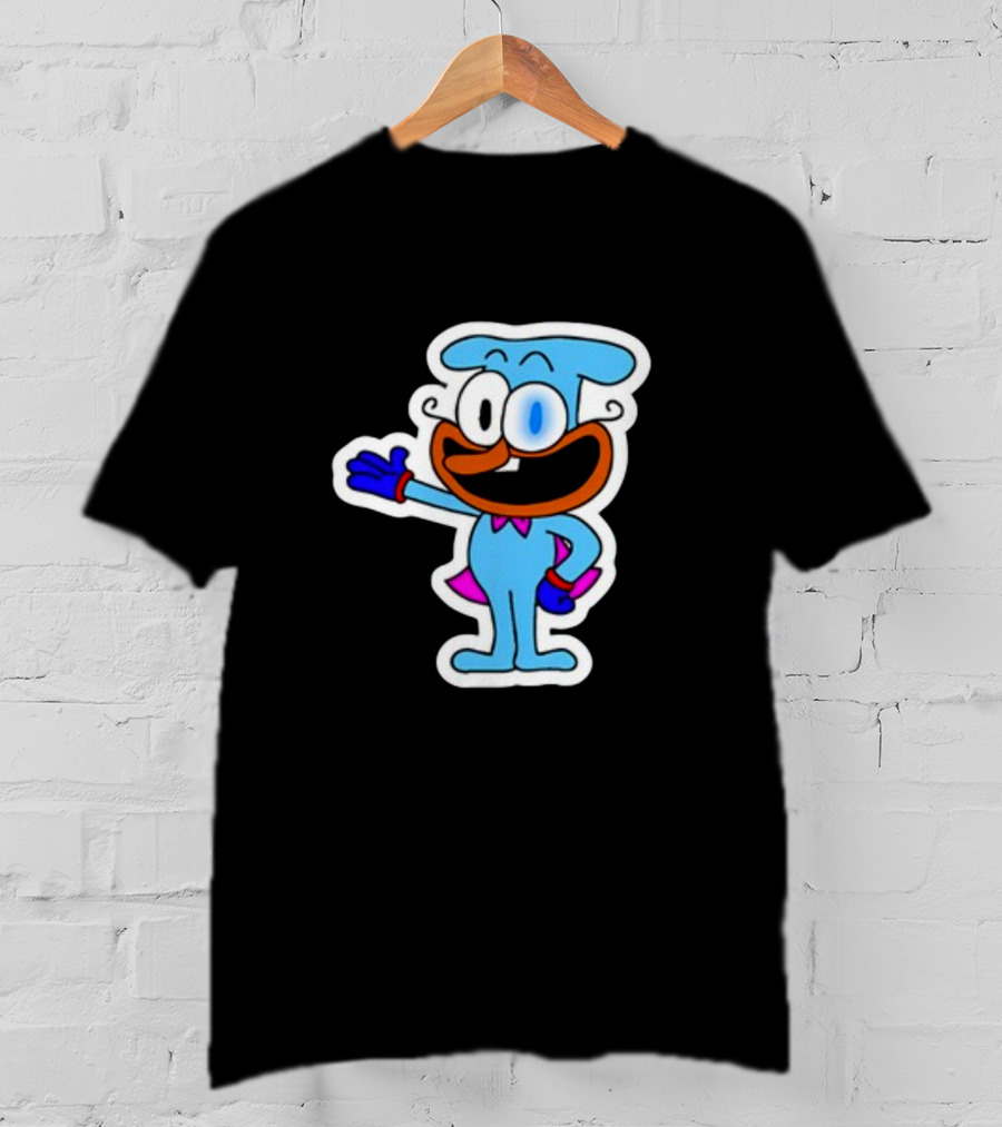 Soomlarr The Doise Animated Character With Blue Outfit And Orange Face T-Shirt