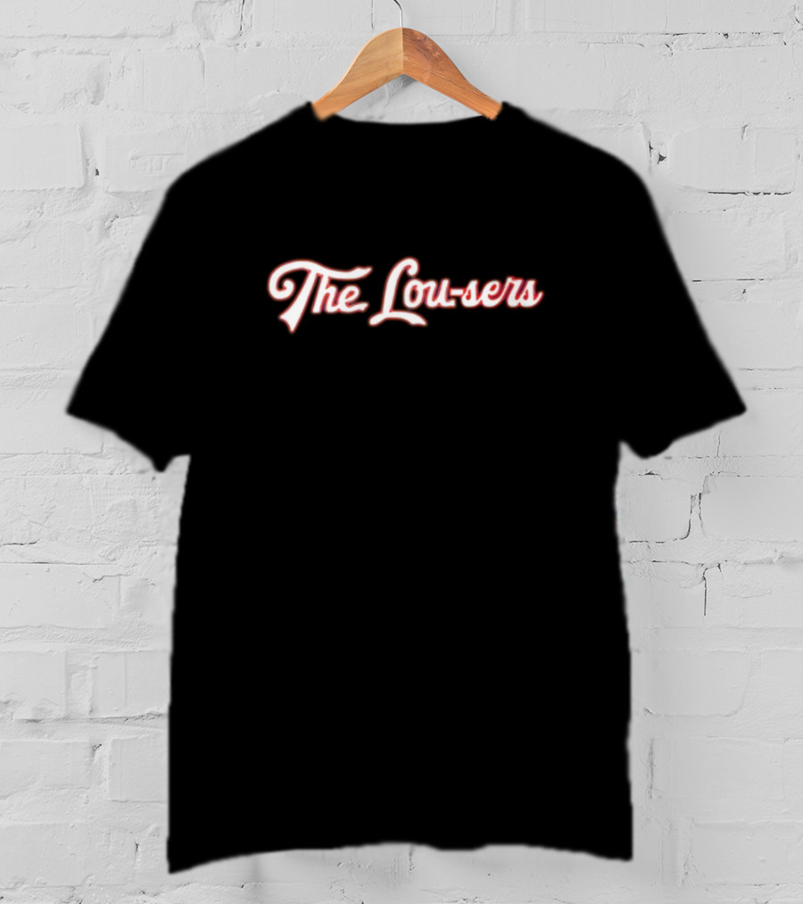 The Lou-Sers Baseball Script Spoof T-Shirt
