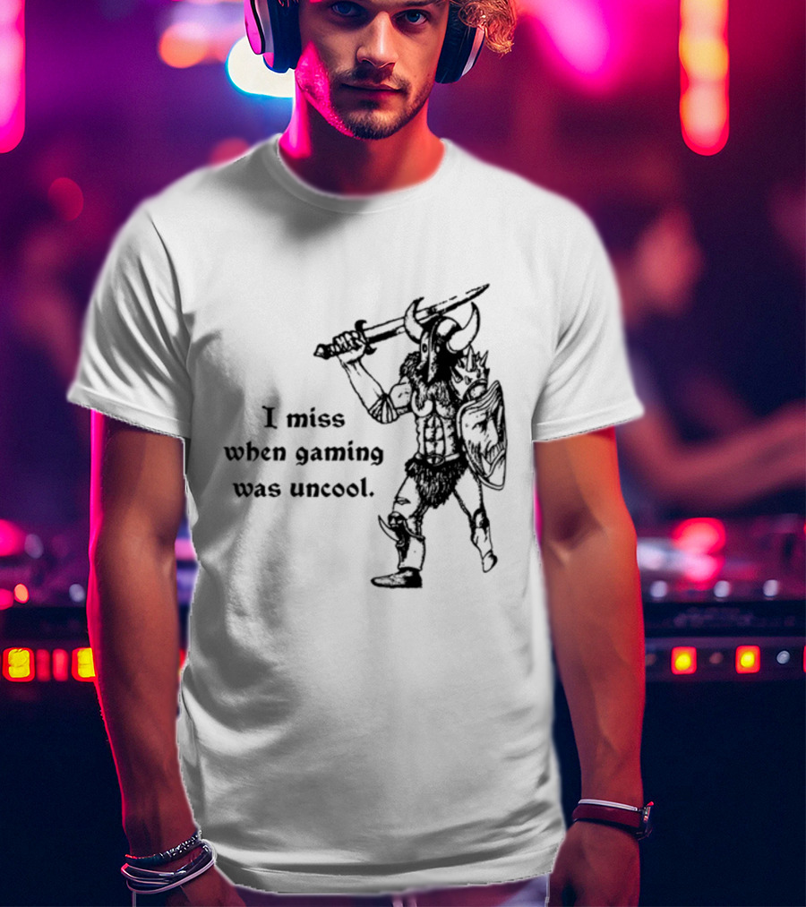 Hyperborean Heretic I Miss When Gaming Was Uncool Barbarian Warrior Vintage Nostalgia T-Shirt
