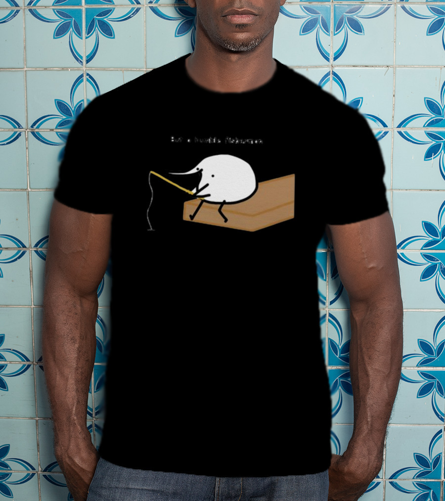 Berdyaboi But A Humble Fisherman Simple Fishing Line Drawing T-Shirt