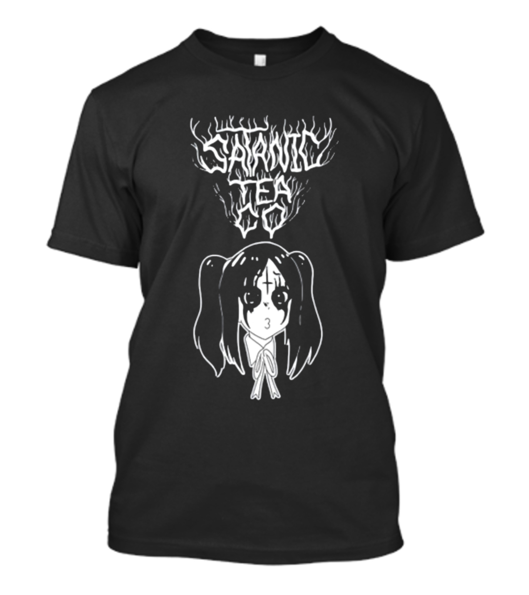 Satanic Tea Co Dead Steeper Manga Goth Girl T-Shirt