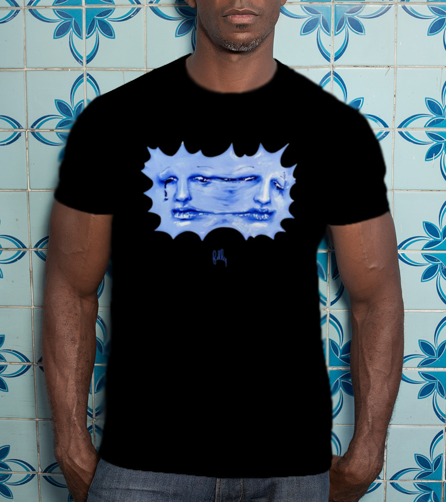 Felly Sun Liquid Blue Faces T-Shirt