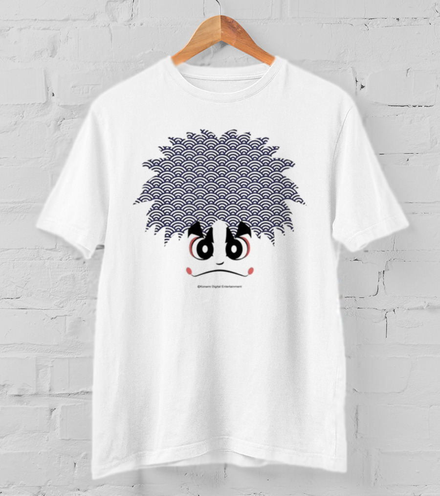 Kit Ellis Wearing Gare Goemon Konami Digital Entertainment Character Face T-Shirt