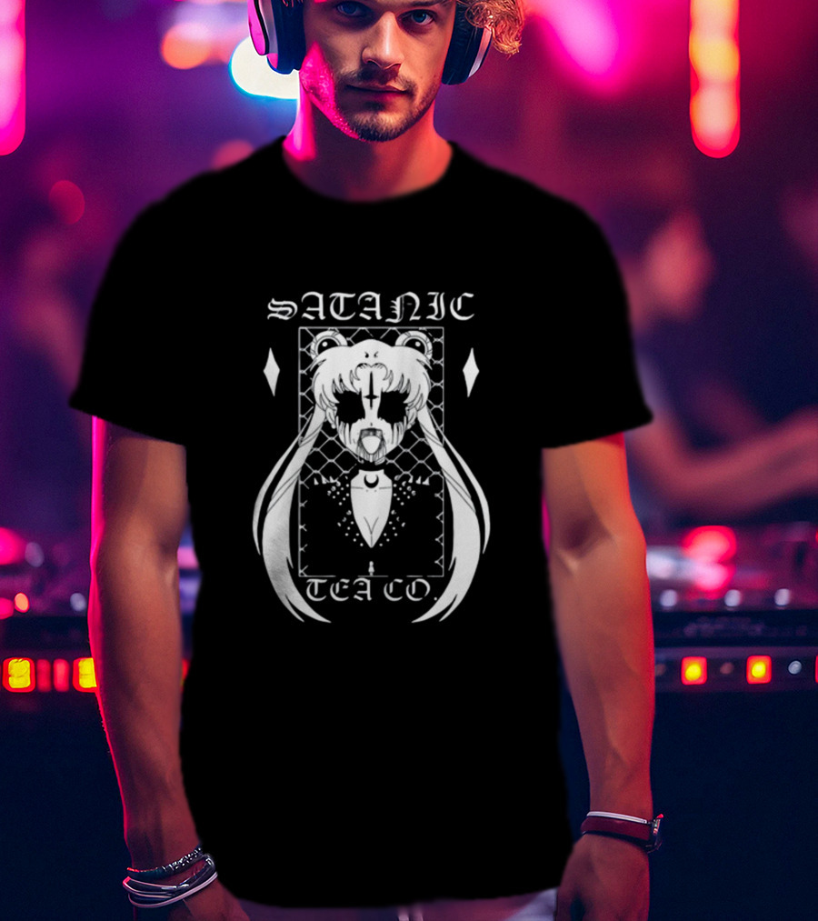 Satanic Tea Co Black Metal Sailor Moon T-Shirt