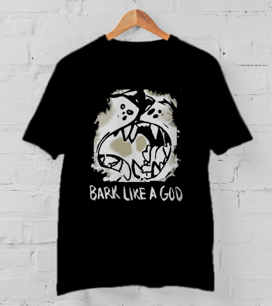 Bark Like A God Wolf Face T-Shirt