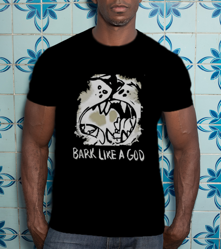 Bark Like A God Wolf Face T-Shirt