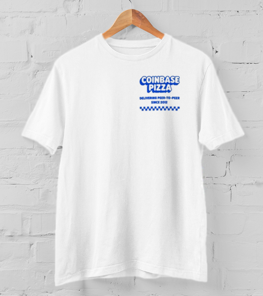 COINBASE PIZZA DELIVERING PEER-TO-PEER SINCE 2010 T-Shirt