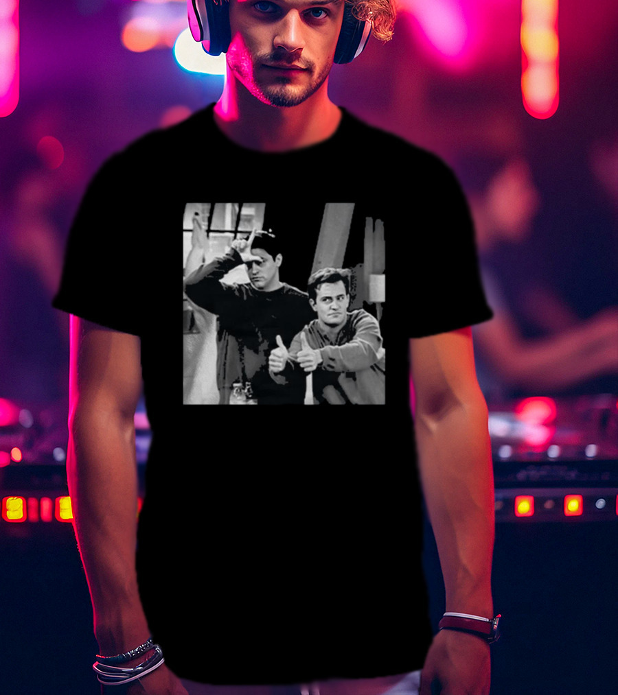Friends Joey And Chandler Funny Gesture Scene T-Shirt