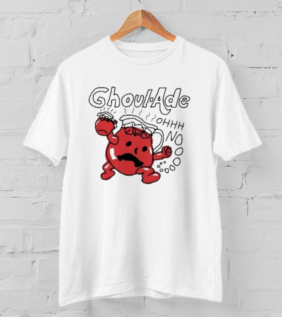 Ghoul-Ade Ohhh No Monster Juice Pitcher Panic Retro Scream T-Shirt