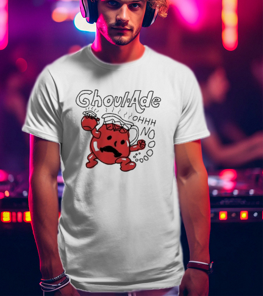 Ghoul-Ade Ohhh No Monster Juice Pitcher Panic Retro Scream T-Shirt