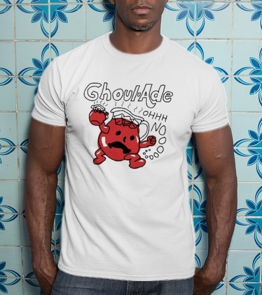 Ghoul-Ade Ohhh No Monster Juice Pitcher Panic Retro Scream T-Shirt