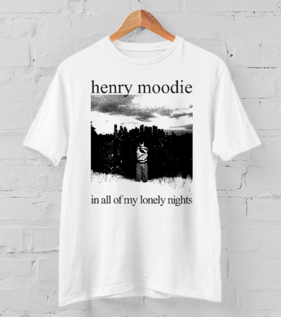 Henry Moodie In All Of My Lonely Nights Dark Skyline Scene T-Shirt