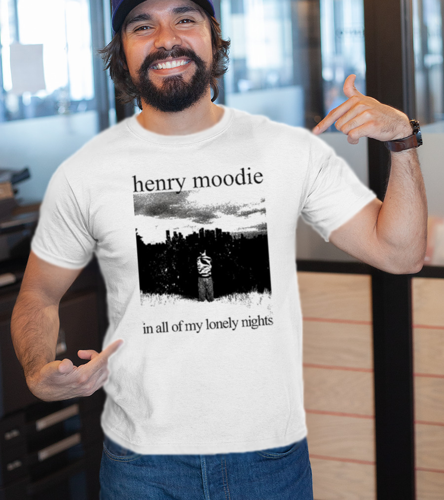 Henry Moodie In All Of My Lonely Nights Dark Skyline Scene T-Shirt