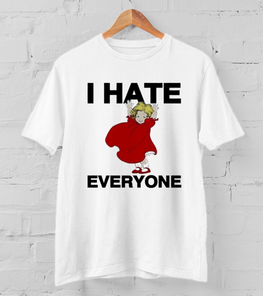 I Hate Everyone Baby Cute Red Dress Girl T-Shirt