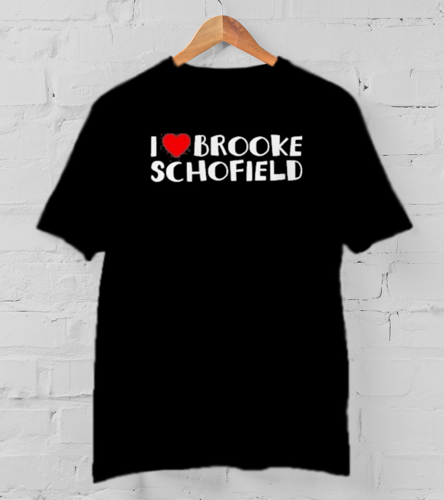 I Heart Brooke Schofield Bold Text T-Shirt
