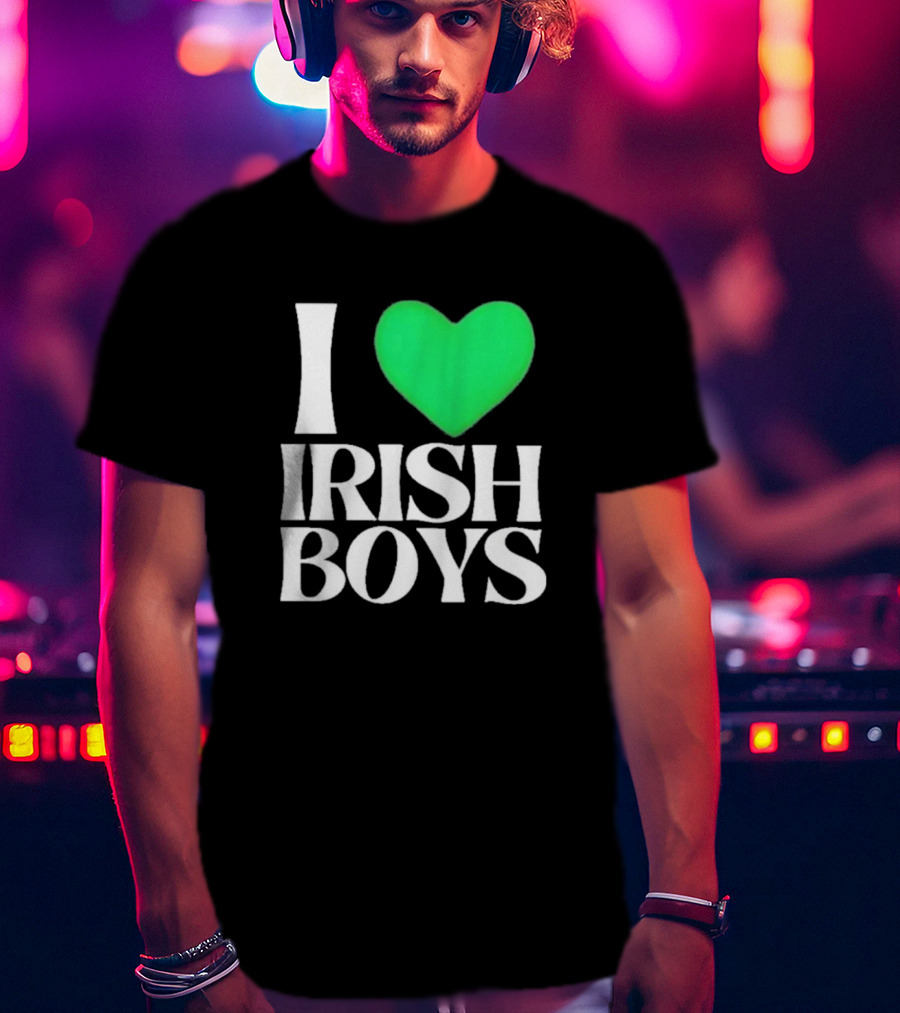 I Heart Irish Boys St. Patrick's Day Love T-Shirt