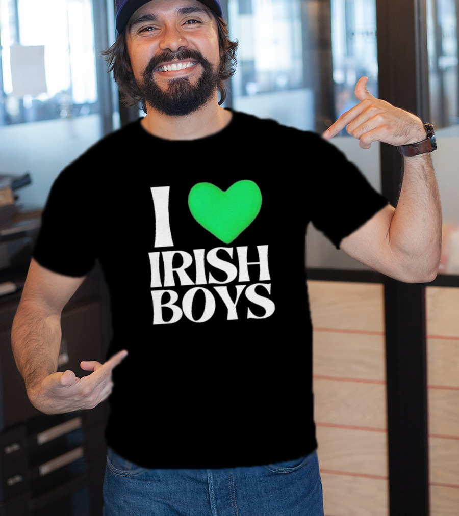 I Heart Irish Boys St. Patrick's Day Love T-Shirt