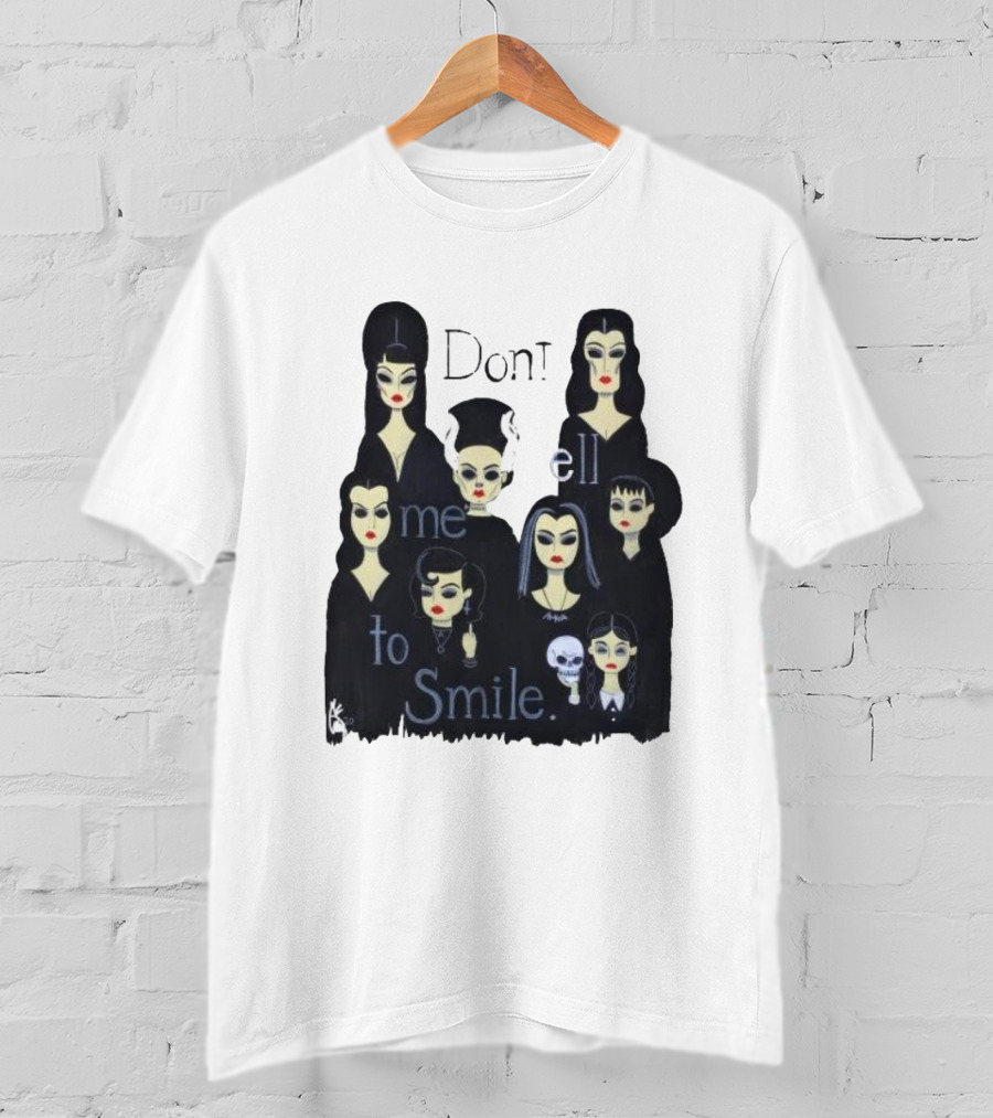 Celebrate World Goth Day El Gato Gomez’s Don’t Tell Me To Smile Group Of Gothic Women T-Shirt