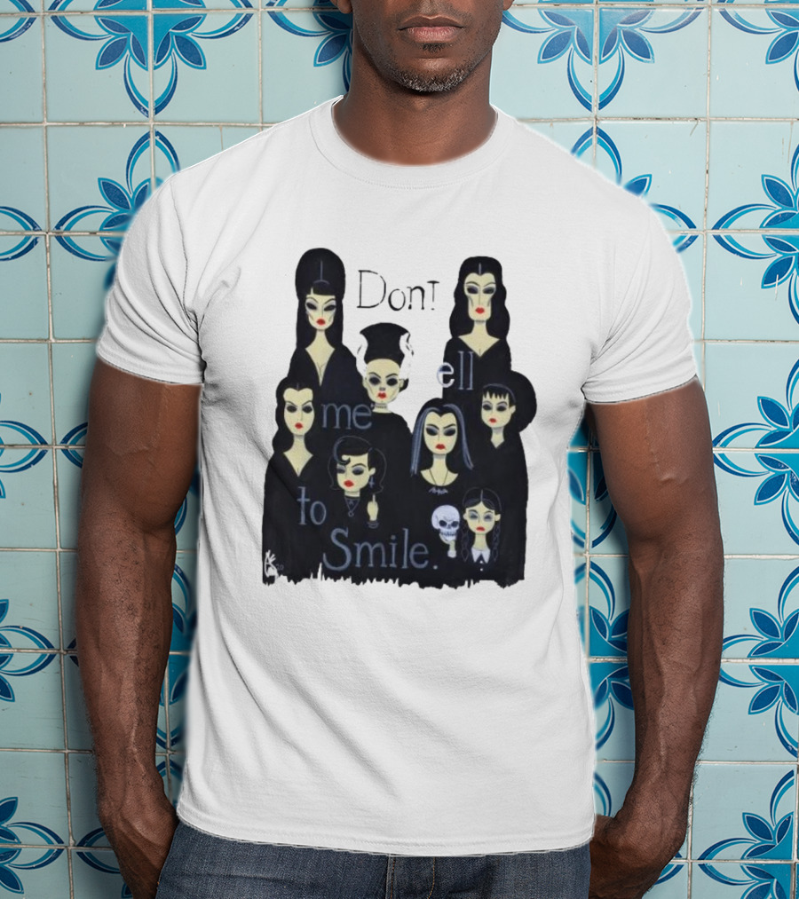Celebrate World Goth Day El Gato Gomez’s Don’t Tell Me To Smile Group Of Gothic Women T-Shirt