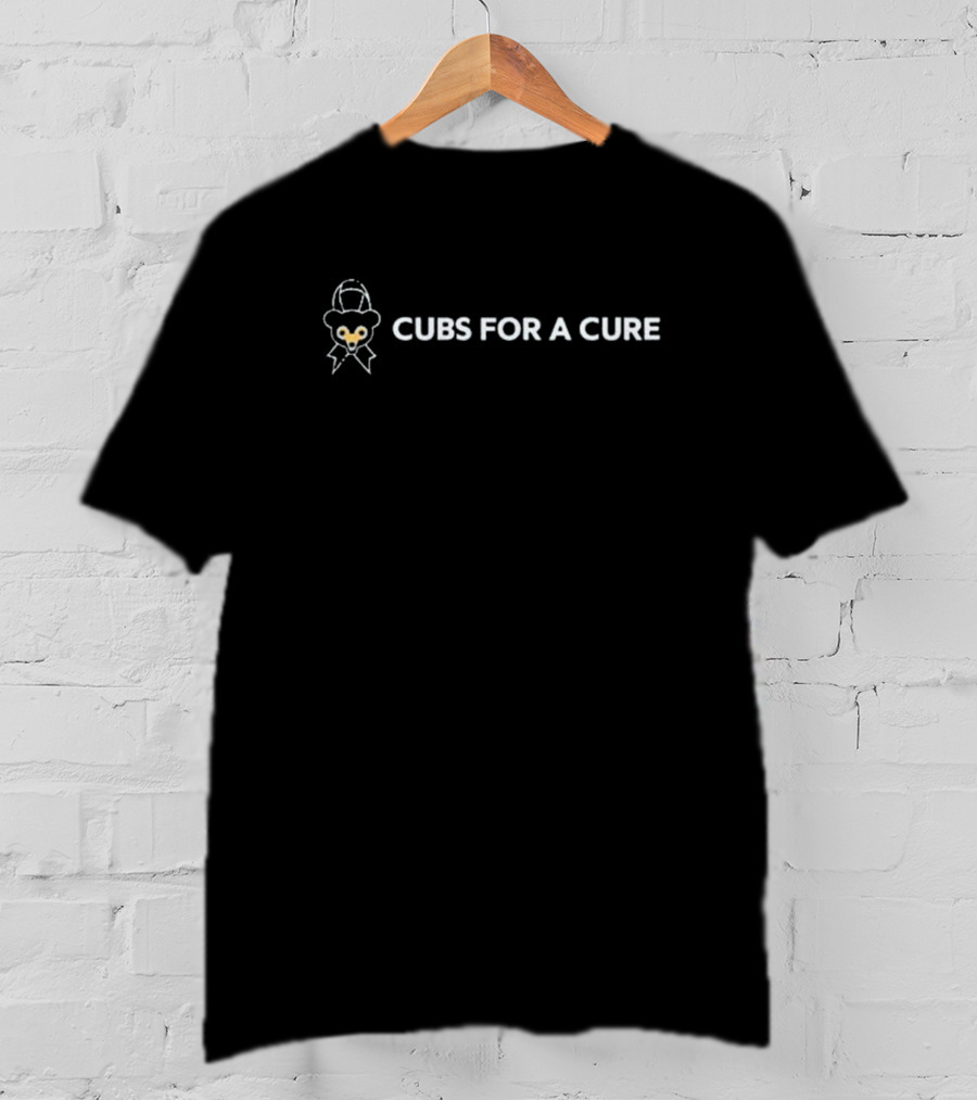 Cubs For A Cure Support For Cubs Baseball Team T-Shirt