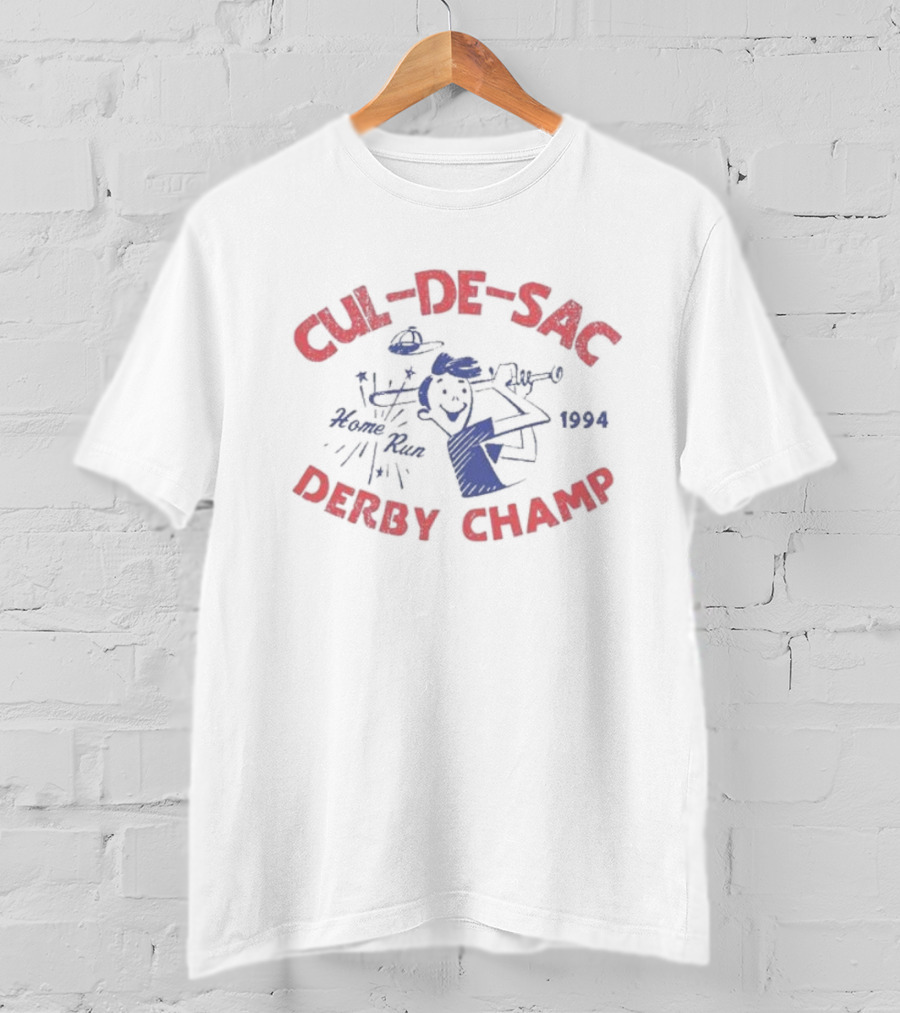 Cul De Sac Home Run Derby Champ 1994 Baseball Cartoon T-Shirt