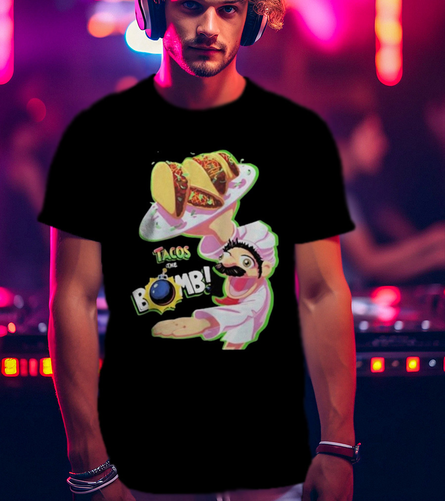 Curio Kujo Tacos Are The Bomb Chef With Bomb T-Shirt