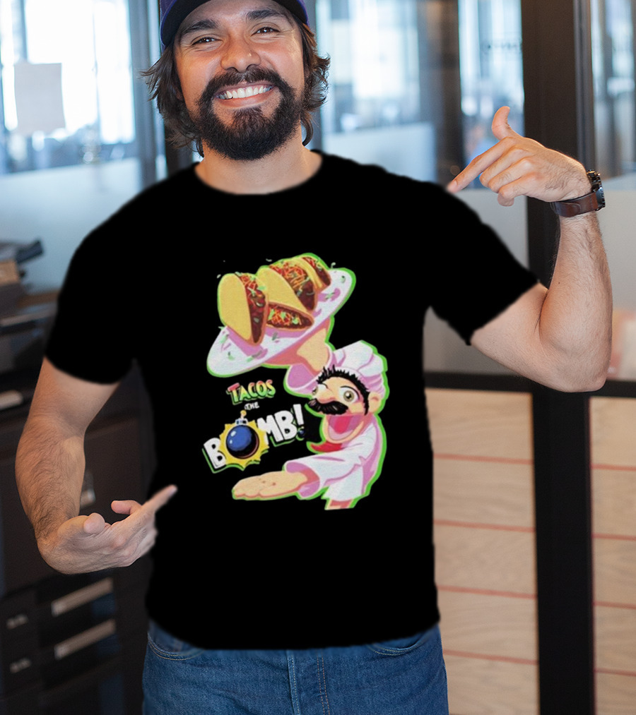 Curio Kujo Tacos Are The Bomb Chef With Bomb T-Shirt