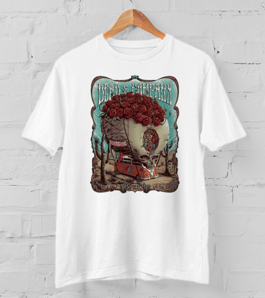 Dead And Company Skull Roses And VW Bus May 16 T-Shirt