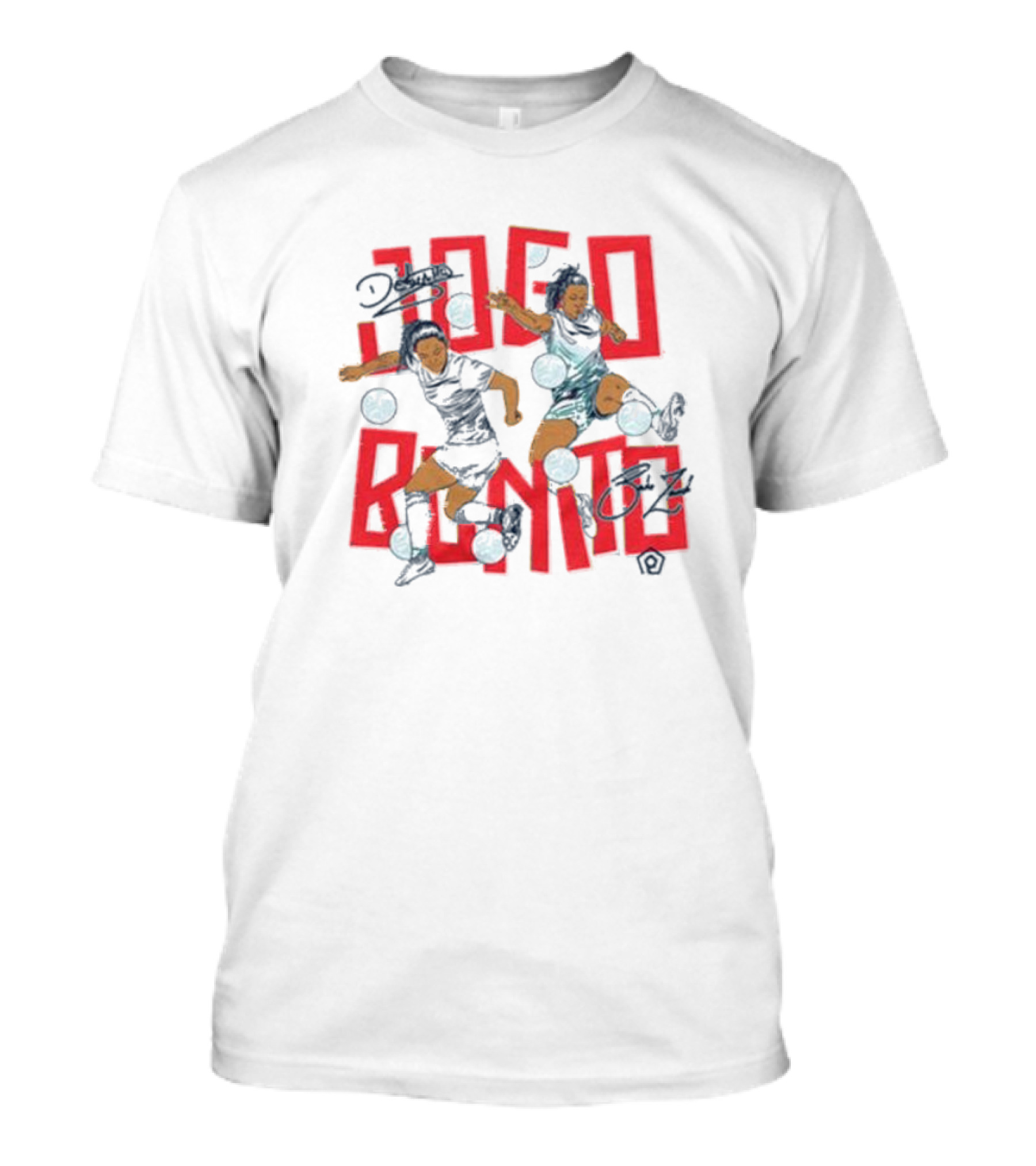 Jogo Bonito Debinha And Bia Zaneratto Soccer Signature T-Shirt