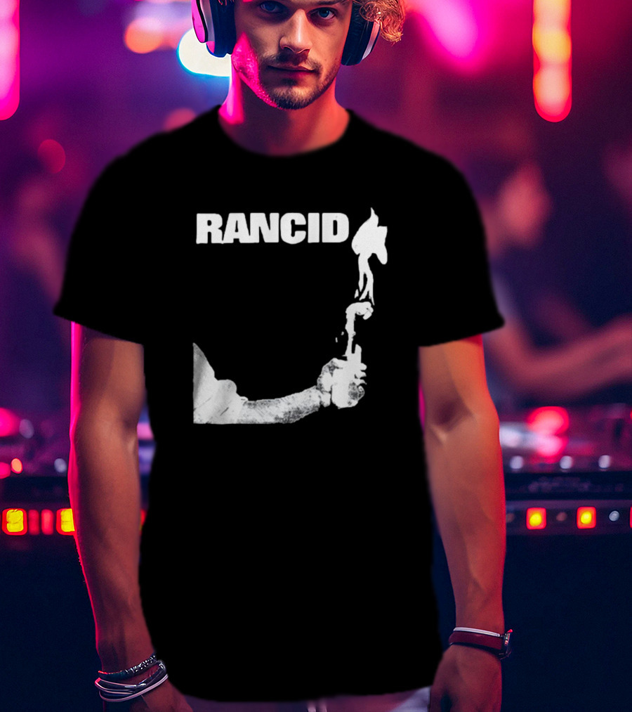 Rancid Band Logo Molotov Cocktail T-Shirt