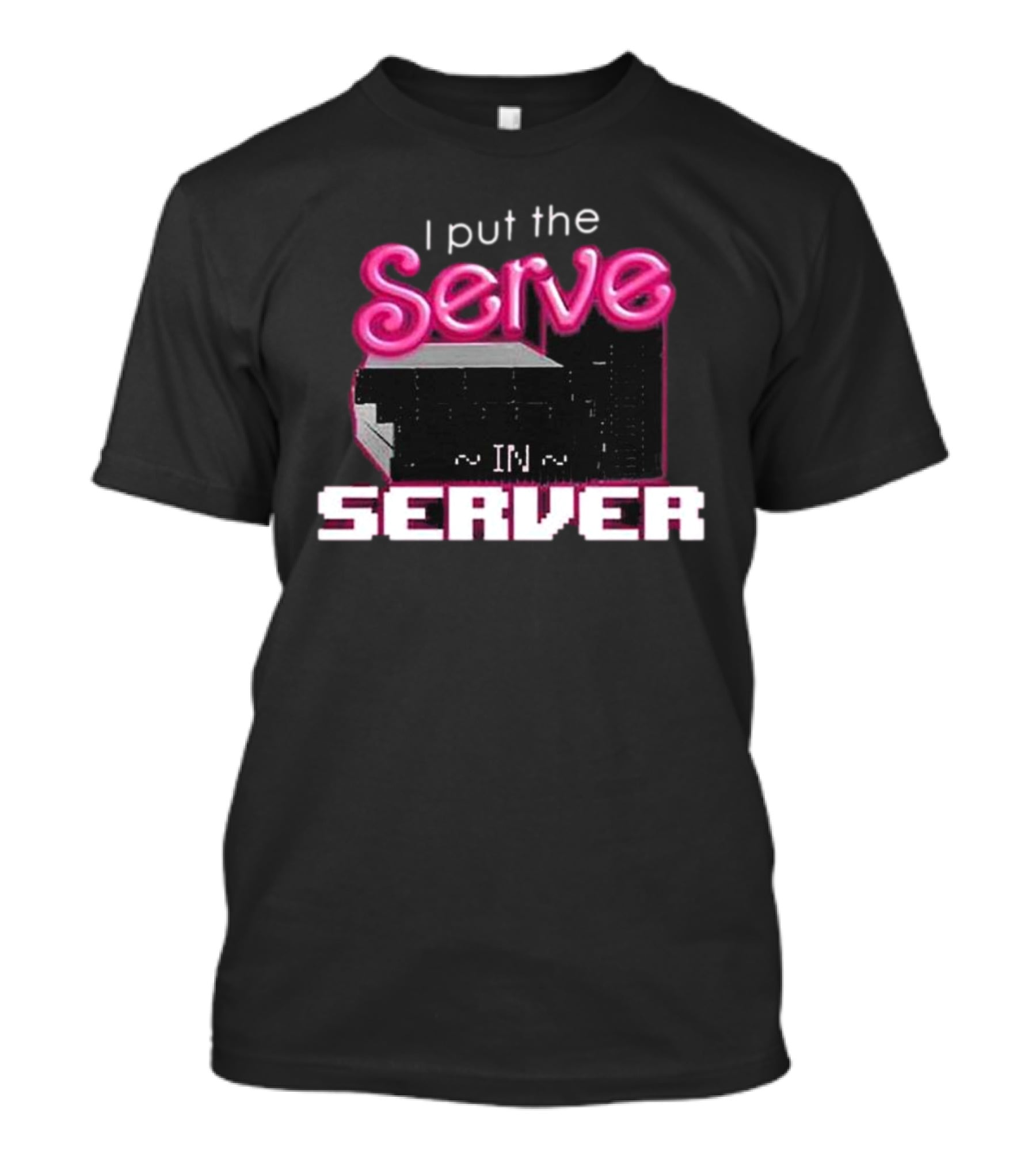 I Put The Serve In Server ~IN~ Computer Science T-Shirt