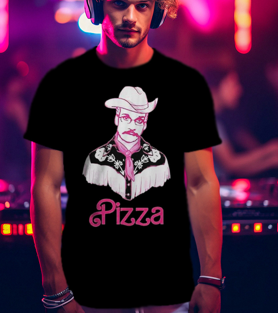 John Green He's Just Cowboy Pizza T-Shirt