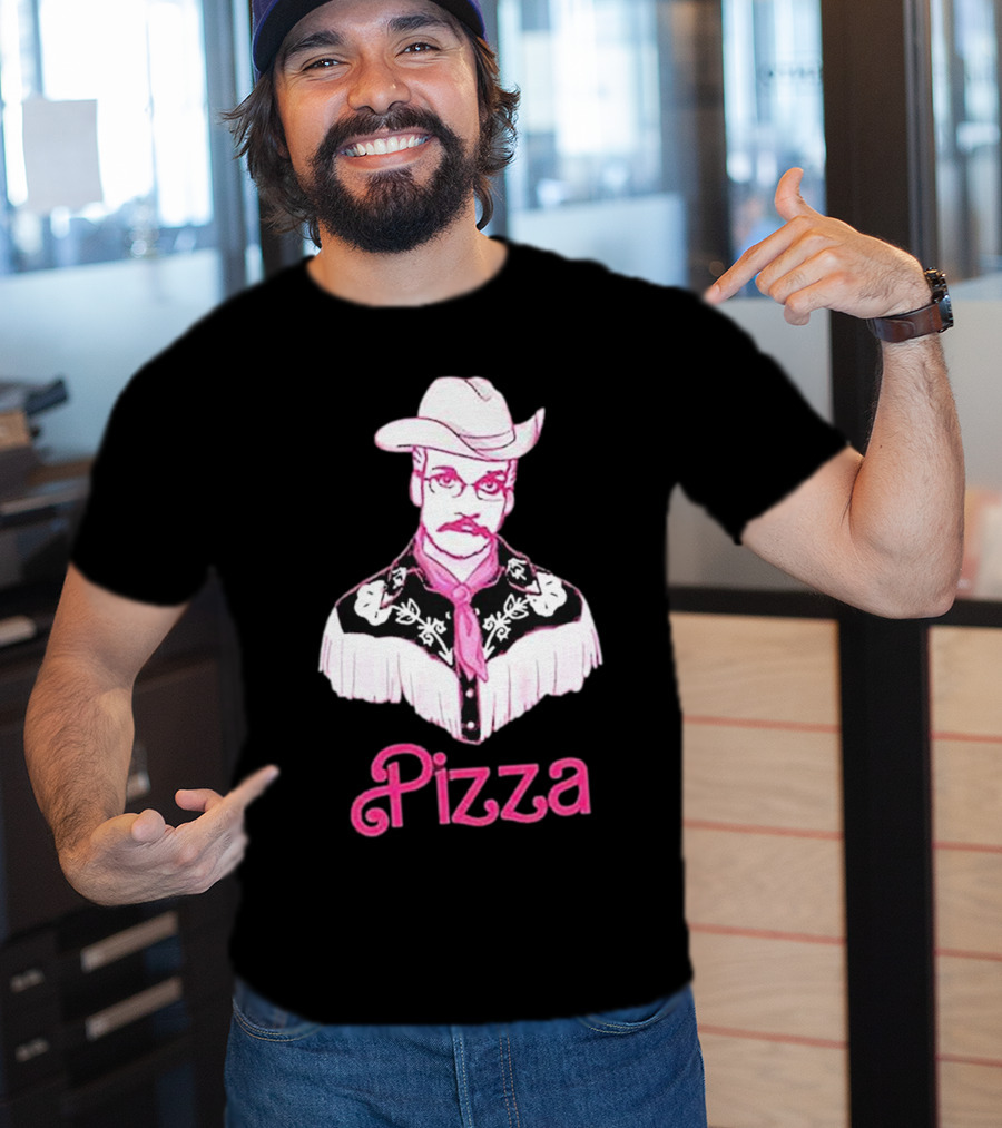 John Green He's Just Cowboy Pizza T-Shirt