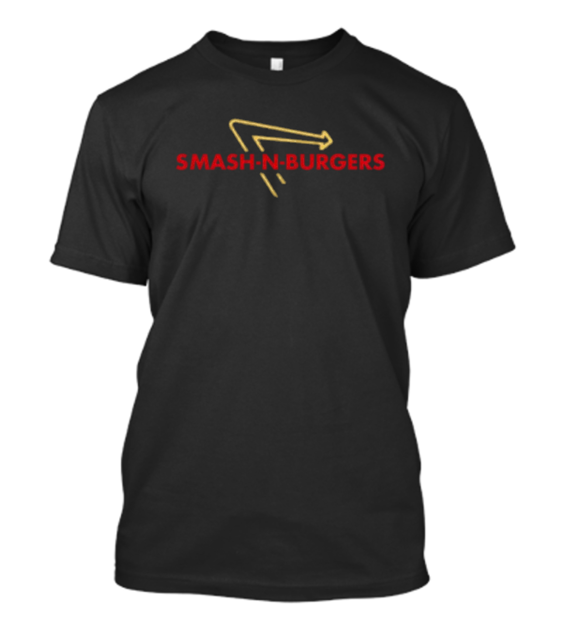 SMASH-N-BURGERS Arrow Symbol Neon T-Shirt
