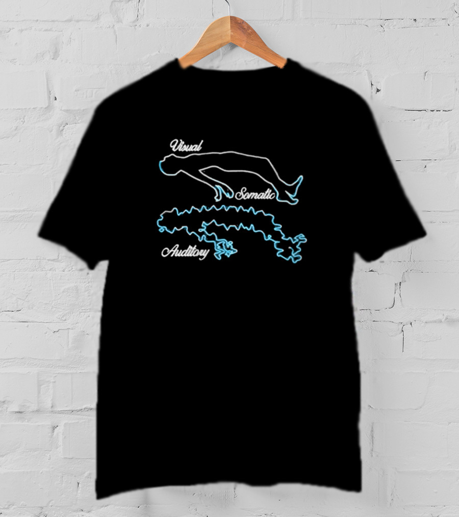 Visual Somatic Auditory Neon Outline T-Shirt