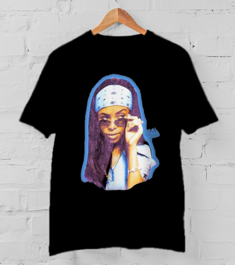 Zayn Malik Aaliyah Bandana Sunglasses Airbrush Purple T-Shirt