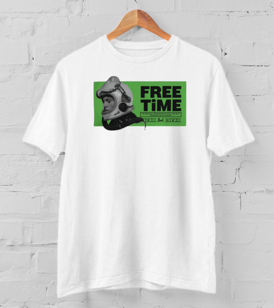 FREE TIME Official Recordings Ruel Merchandise Astronaut Helmet T-Shirt
