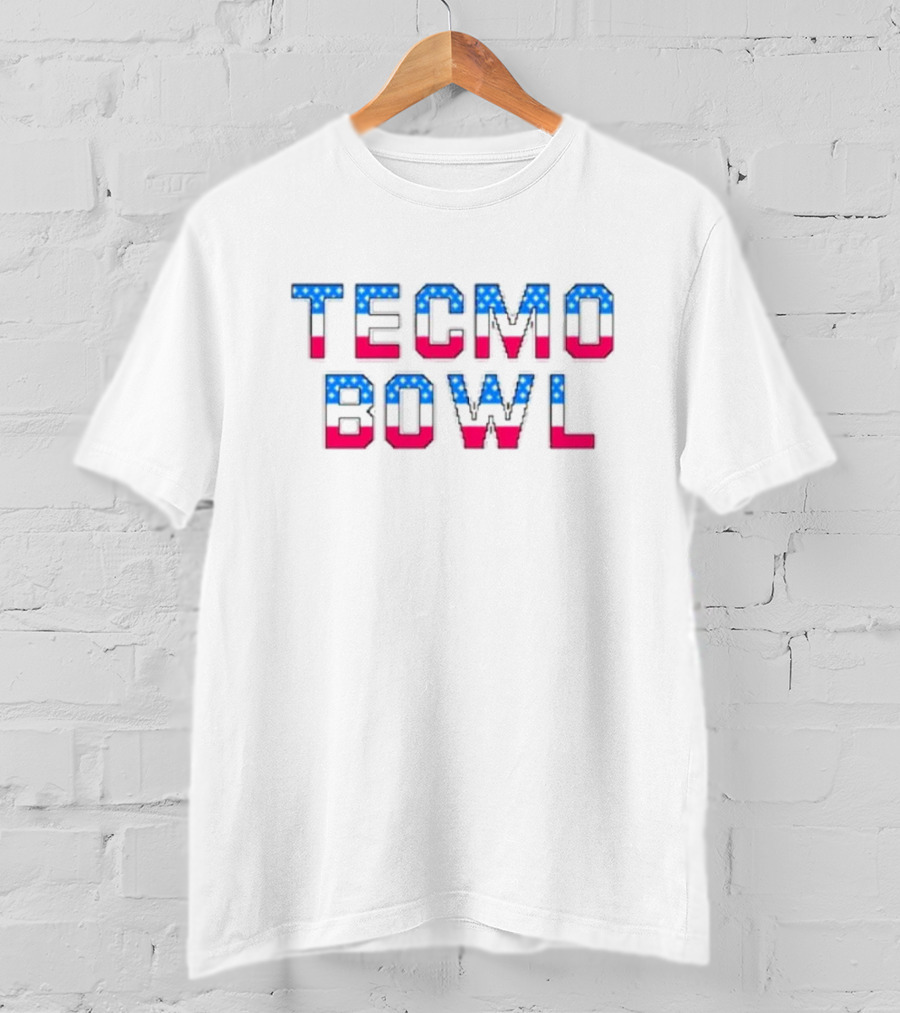 Kyle Brandt Tecmo Bowl USA Flag T-Shirt