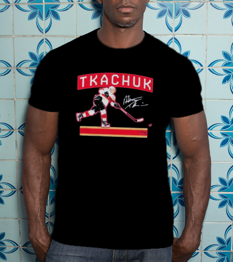 Tkachuk Slap Shot Autograph Player Signage T-Shirt