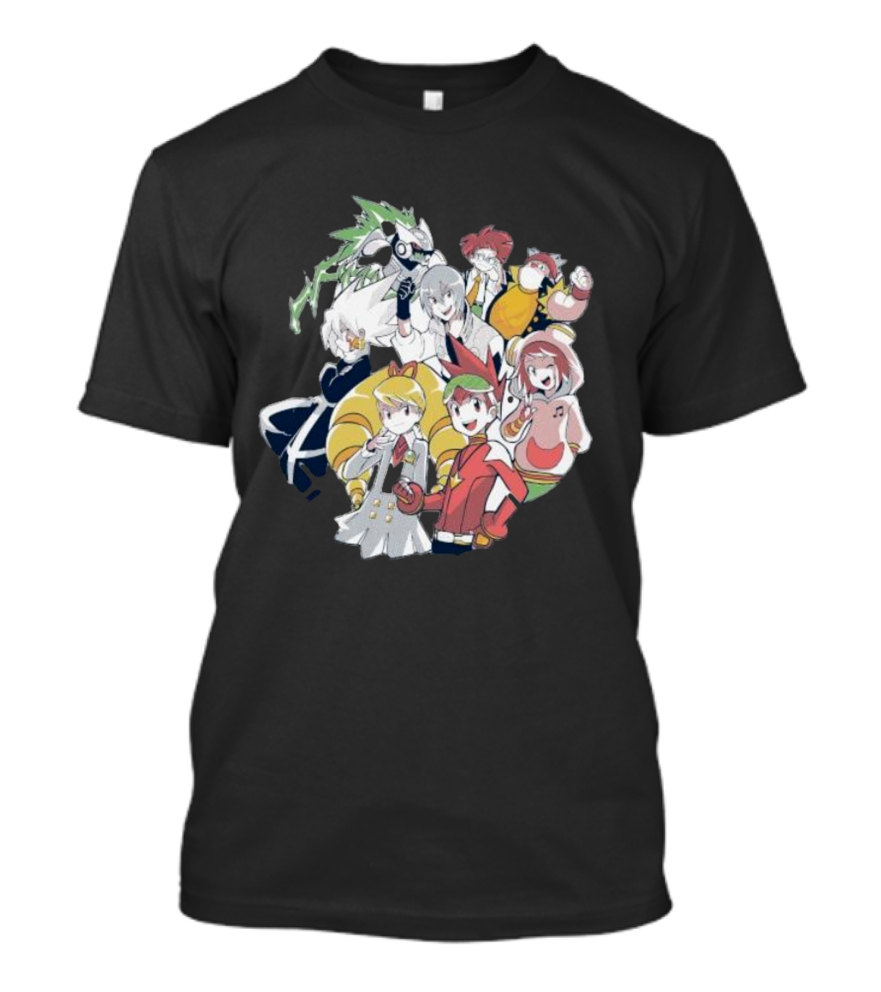 Mega Man Star Force Allies Heroes And Characters T-Shirt