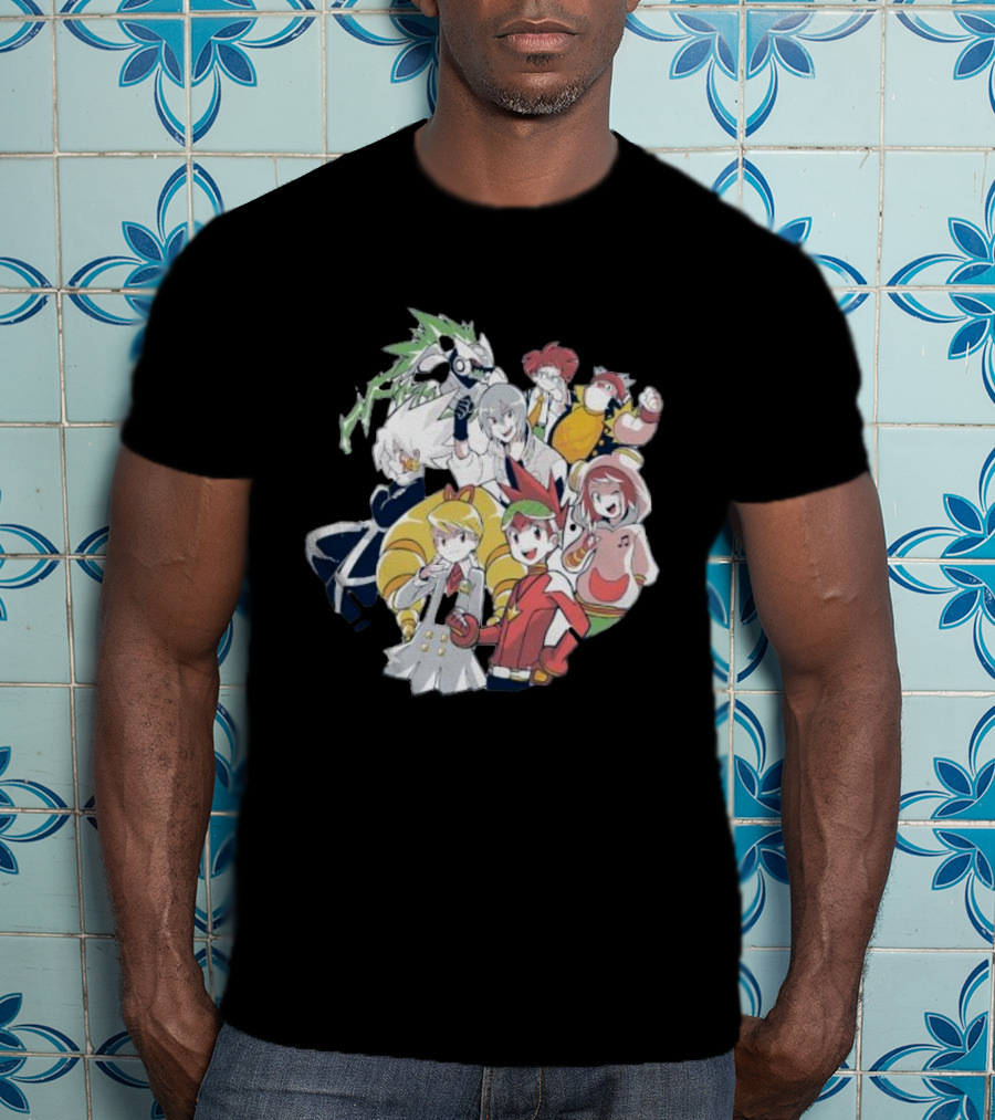 Mega Man Star Force Allies Heroes And Characters T-Shirt